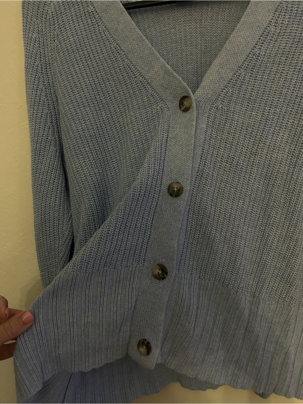 V-Neck Button Cardigan - Picture 5 of 6